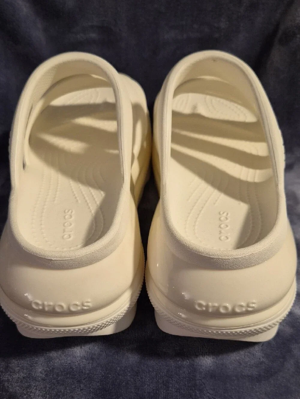 Crocs Womans Mega Crush Triple Strap Chalk White